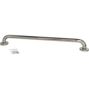 Gerim - Badkamer/douche wandbeugel handgreep rvs metaal zilver 60 cm