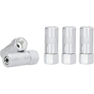 Stevige Vetspuit Koppeling Quick Lock - 5 Stuks, Duurzaam Plat Mondstuk voor Apparatuur Onderhoud