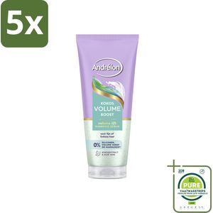 5 x Andrélon – Shampoo Scrub – Kokos Volume Boost – 200 ml - Grootverpakking - Haarkleur - Haartype - Haargewicht - Haartype - Haartype