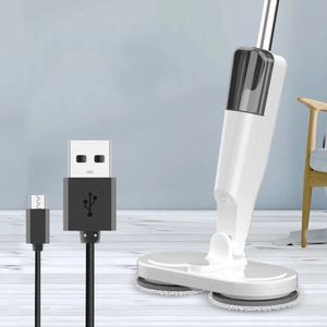 Elektrische Dweil - Vloerreiniger - Dweilapparaat - 360 graden - Nat en Droog Gebruik - Wit