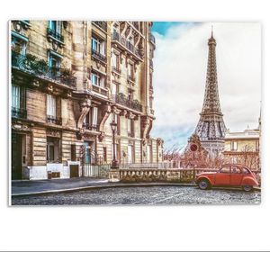 Forex - Appartementen in Parijs - 40x30cm Foto op Forex