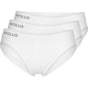 Apollo - Dames slip - Wit - Maat L - 3-Pack - Dames ondergoed - Sloggie ondergoed - Dames boxershort