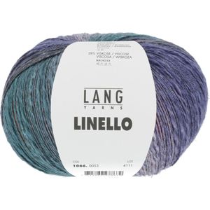 Lang Yarns Linello 100 gram nr 53 Blauw Geel Oranje