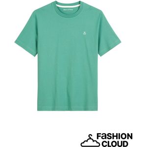 Marc O'Polo - T-shirt - Effen - Katoen - Logoprint - Ronde Hals