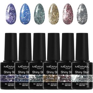 Gellak Set met 6 Kleurige Vachten voor UV/LED Lamp - Vegan en Cruelty-Free