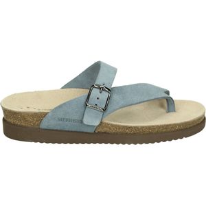 Mephisto HELEN SANDALVEL - Dames slippers - Kleur: Blauw - Maat: 38