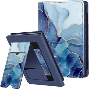 E-reader hoes voor 6 inch Kobo Clara en Tolino Shine | Met standaard, polsband en kaartsleuf