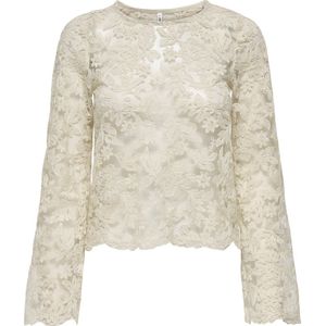 Only - Onlanja Lace Top - T-shirt - Birch - Dames