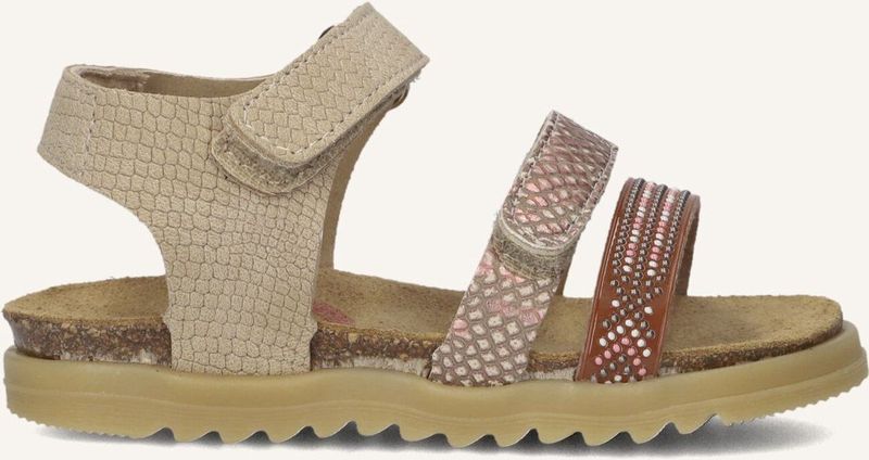 DEVELAB - Sandalen - Taupe - Leer