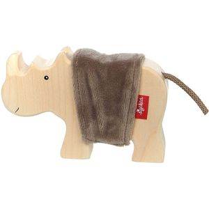 Houten speelfiguur neushoorn - Sigikid