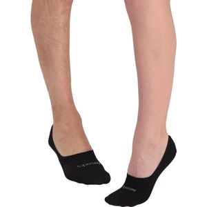 Nosocks Invisible - Cotton - 2-pack - Unisex - Zwart - 36-39