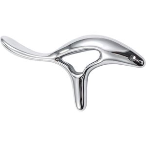 Stainless Steel Triangular Massager - Back Neck Massager - Gua Sha Stone - Lymphatic Drainage Scraper - Metal voor Gezicht - Ogen - Lichaam - 1 Stuk