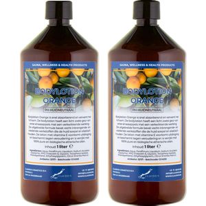 Bodylotion Orange 1 Liter - set van 2 stuks