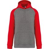 PROACT - PA370 - Joggingbroek - Grey Heather / Sporty Red - Kinder Multisport