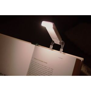 Leeslamp voor boek - Draadloos leeslampje met soepele klem - USB oplaadbaar - LED Aanpasbare helderheid - Aanpasbare kleurtemperatuur - Reisvriendelijk - Dimbaar