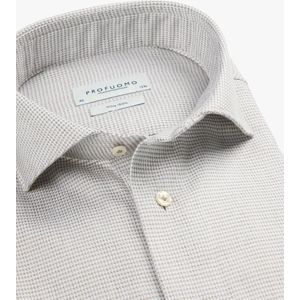 Profuomo - Dress Shirt - Donkerrood - Lange Mouwen