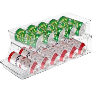Inovra ® Opvouwbare Koelkast Organizer voor Drankblikjes en Meer met Automatische Rolfunctie