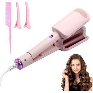 MKSS® - Wafeltang - Roze - EGG ROLL WAVE - Krultang met Handschoenen