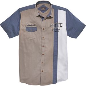 Jan Vanderstorm - BODVAR - Overhemd - Lichtbruin - Korte Mouwen