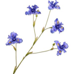 Silk-ka Kunstbloem-Zijden Bloem Iris Tak Blauw 86 cm