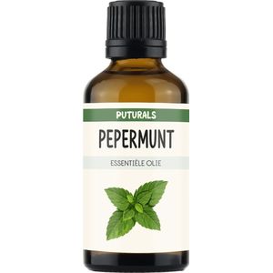 Pepermuntolie 100% Biologisch & Puur - 30ml - Pepermunt Etherische Olie Bevat Menthol, Menthone en Limoneen - Geschikt voor Huid, Haar en Gezicht - Gebruik in Diffuser of Spray voor Frisse Aroma - Puur en COSMOS Gecertificeerd