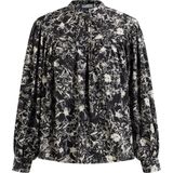 DreiMaster - Vintage - Blouse - Beige/Zwart - Bloemenprint