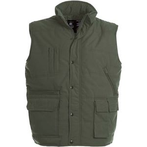 Bodywarmer Heren L B&C Mouwloos Green Olive 65% Polyester, 35% Katoen