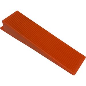 Bouw en Boor Tegel levelling keggen - tegel keggen /wiggen nivelleer - 100 Stuks - oranje