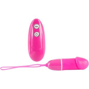 Sweet Smile – Vibrerend Ei in Penis Vorm met Draadloos Afstandsbediening voor Discreet Plezierige Trillingen – Roze