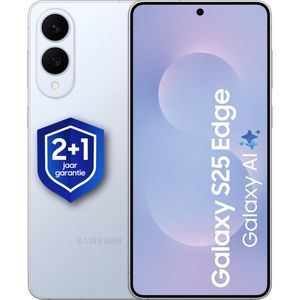 Samsung Galaxy S25 Edge 5G - 512GB - Titanium Icy Blue + 1 jaar extra garantie