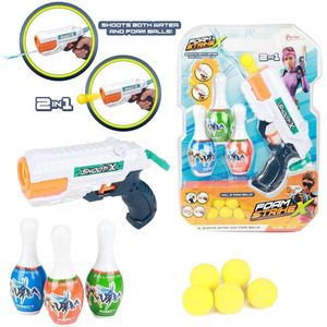 Toi Toys Foam StrikeX set waterpistool + 5 ballen en 3 kegels