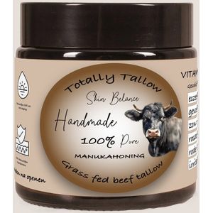 Totally Tallow. Whipped Tallow Crème - TOP PRODUKT 100% puur met Manukahoning en Frankincense!!- Grasgevoerd - 60 ml