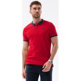 Polo heren - Monte Carlo - rood - S1634