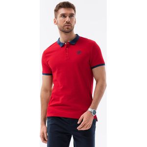 Polo heren - Monte Carlo - rood - S1634