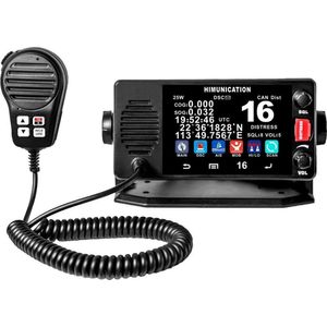 Himunication TS18 Inbouw Marifoon - VDES 2023 - ATIS,DSC,GPS - IP67 - VHF - Touch screen