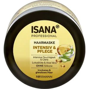ISANA PROFESSIONAL Haarmasker Intensief & Verzorgend | 1x 250ml | zijdezachte formule van rijstmelk, aloë vera, lotusbloesemextract & provitamine B5