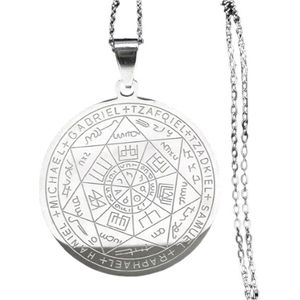 Beschermengel ketting - engelen - aartsengel Michael - talisman - christelijk god hanger - zilverkleurig 1 stuks
