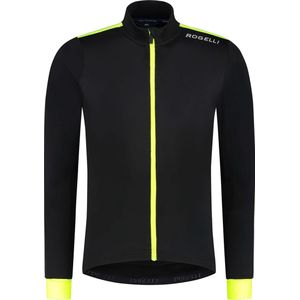 Rogelli Core Fietsshirt - Lange Mouwen - Heren - Zwart, Fluor - Maat 4XL