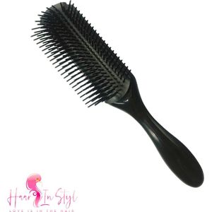 Haar in Stijl® | Zwart Anti-klit Styling Brush | Haar borstel krulborstel defining stylingbrush kam voor krullen