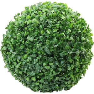 Groene kunstmatige plantenbal voor thuisdecoratie en bruiloftsfeest - plastic grasbal .