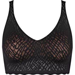 sloggi ZERO Feel Bliss Bralette Dames Beha - Zwart - Maat M