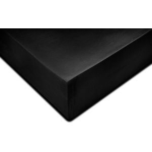 Zohome Satinado Hoeslaken - Eenpersoons - Katoensatijn - 90x210-220cm - Zwart