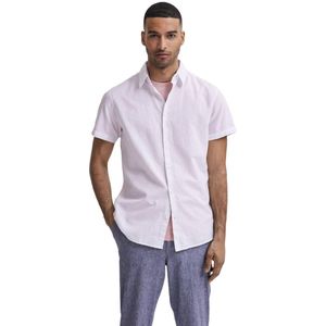 Selected Homme Heren Overhemd SLHREGSUN SHIRT SS CLASSIC regular fit Wit L Volwassenen