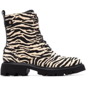 Carmela - 16266503 - Enkellaarsjes - Grijs - Plat - Ritssluiting - Casual