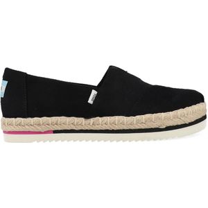TOMS - Alpargata - Instappers - Zwart - Textiel - Klassieke Stijl