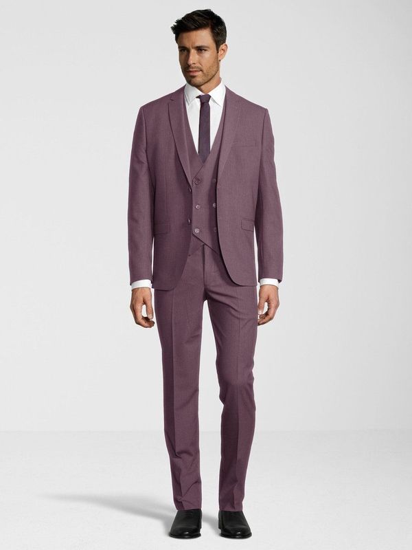 Steffen Klein - Driedelig Pak - Marineblauw - Slim Fit - Met Vest