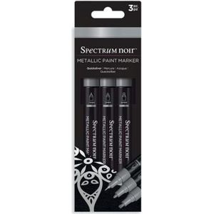 Spectrum Noir Acrylic Paint Marker Metallic sets (3st) - Quicksilver