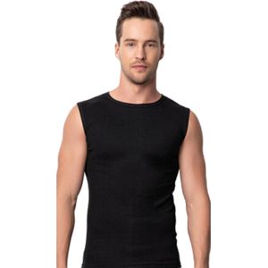 2 Stuks DONEX® Mouwloos A-Shirt - O Hals - 100% Katoen - Zwart - Maat S