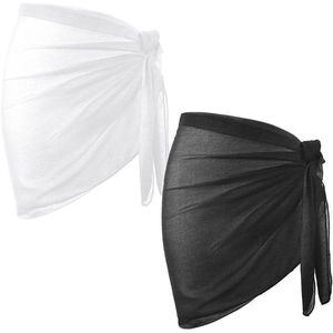 Strandrok en Sarong Dames - Wikkeldoek Chiffon 2 Stuks