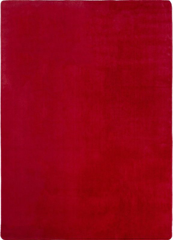 JOY Effen Soft Vloerkleed – 100% Polyester – Anti-Slip - Rood- 140x200 CM